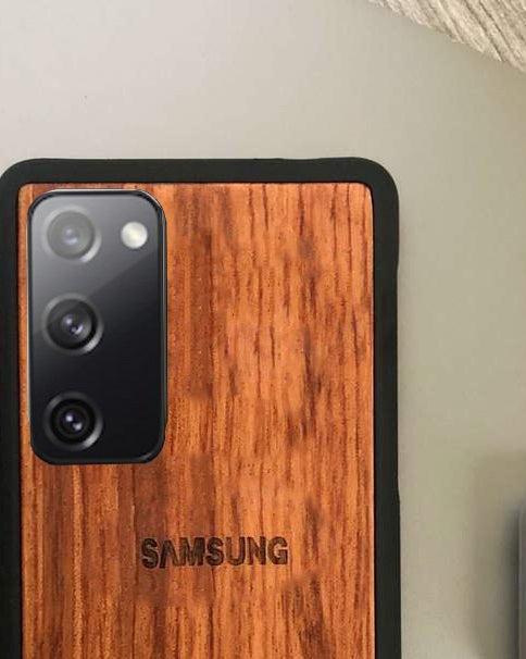 Real Natural Wood Cover for Samsung S20 FE