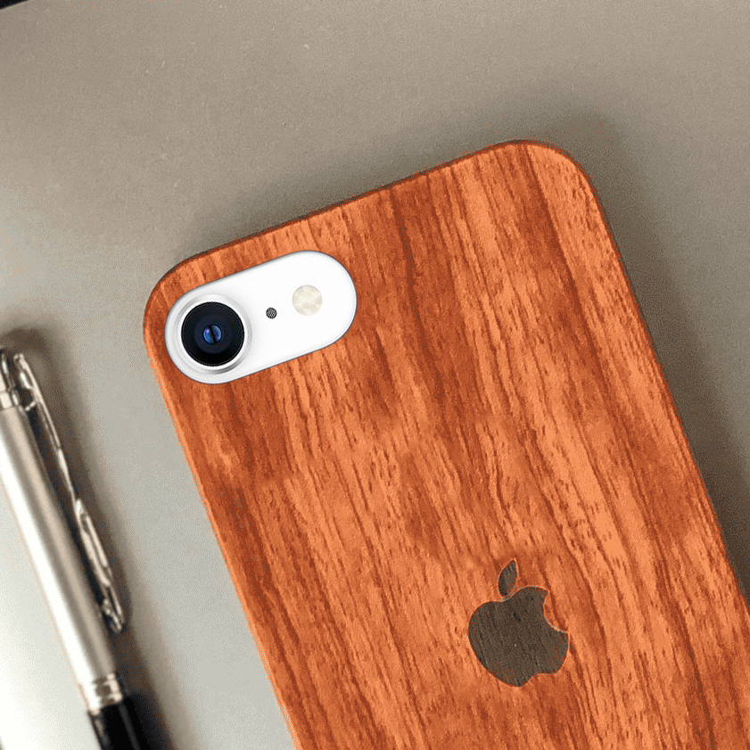 Real Natural Walnut Wood Premium Case iPhone SE 2020