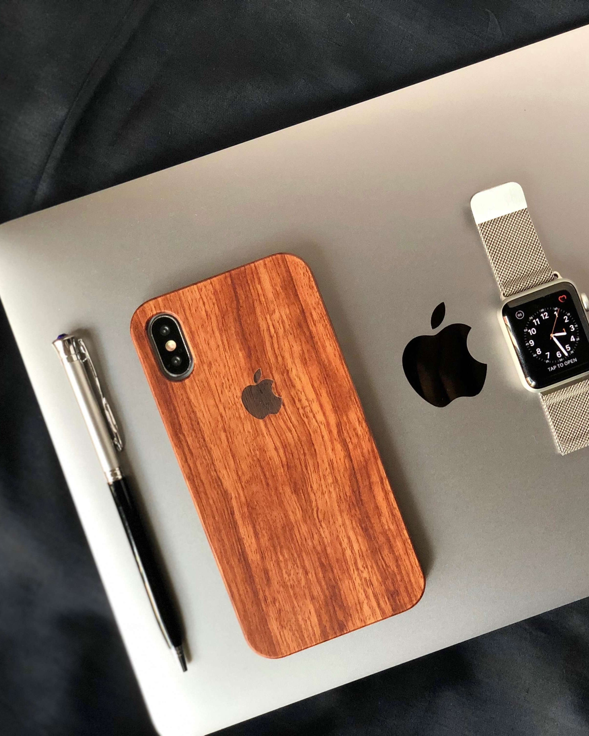 Real Natural Walnut Wood Premium Case iPhone XS / X