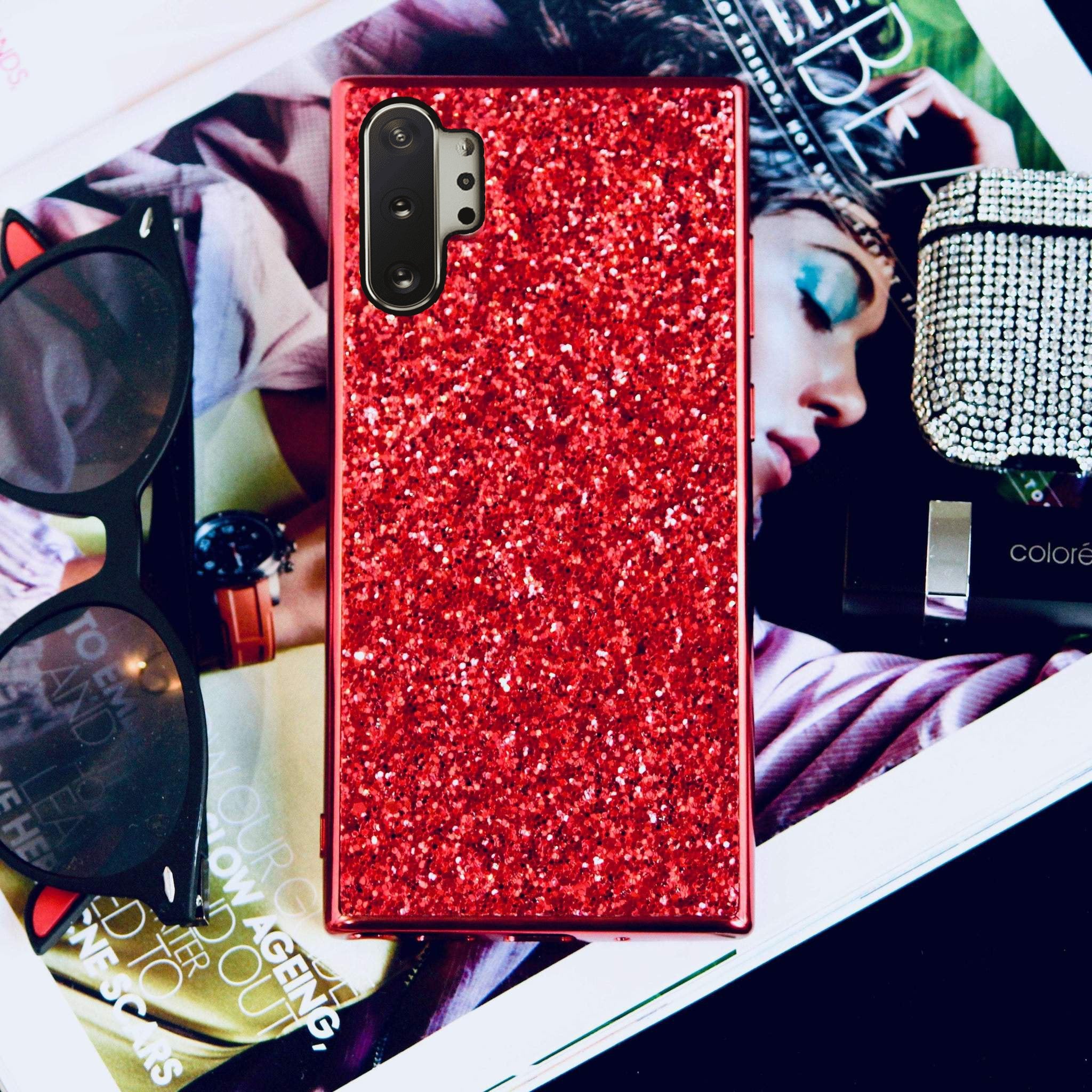 Red Glitter Bling Sequin Case iPhone cover – JustAndBest India
