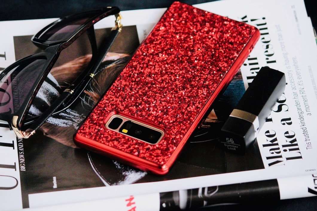 Red Glitter Bling Sequin Case iPhone cover – JustAndBest India