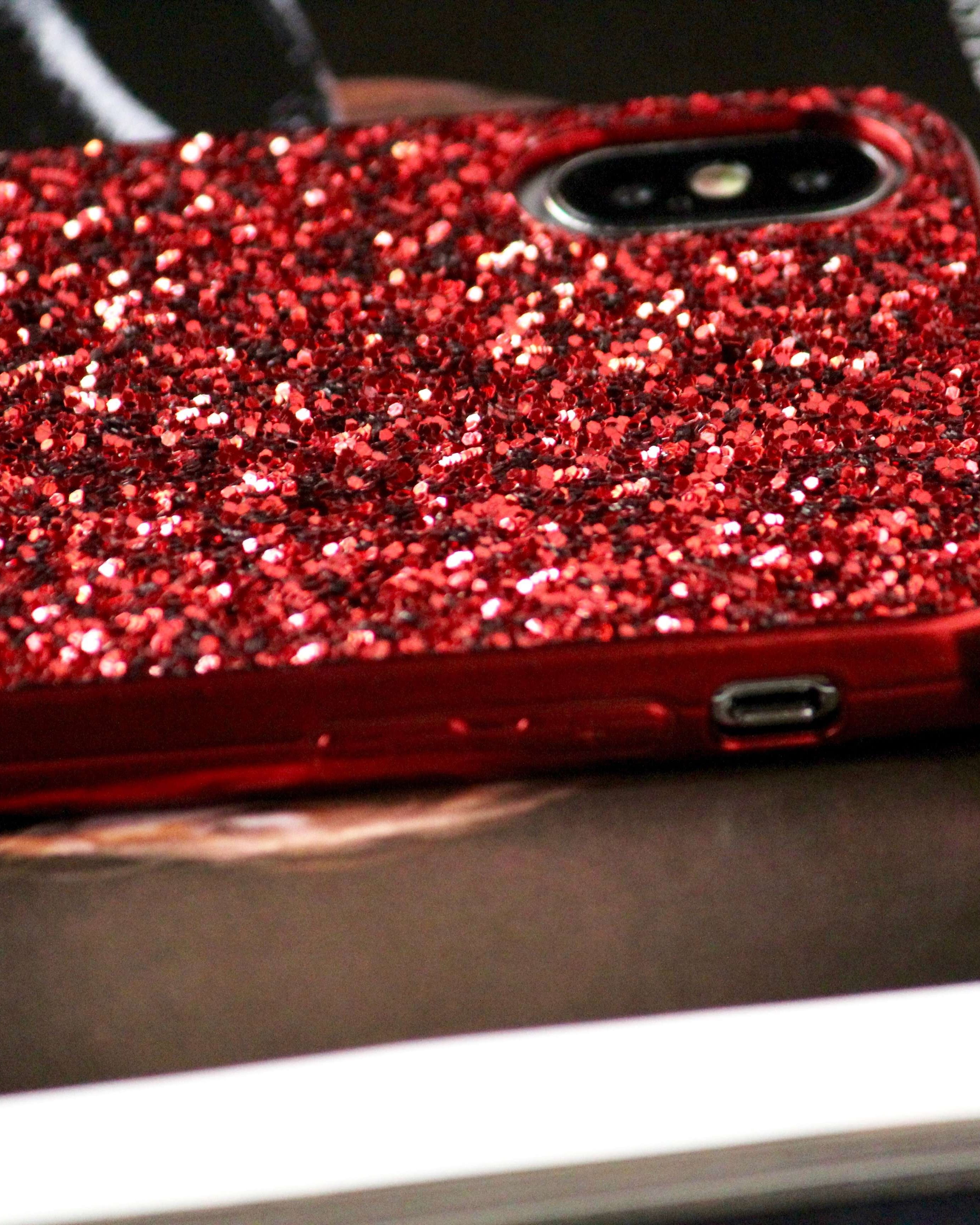 Red Glitter Bling Sequin iPhone 11 Cover