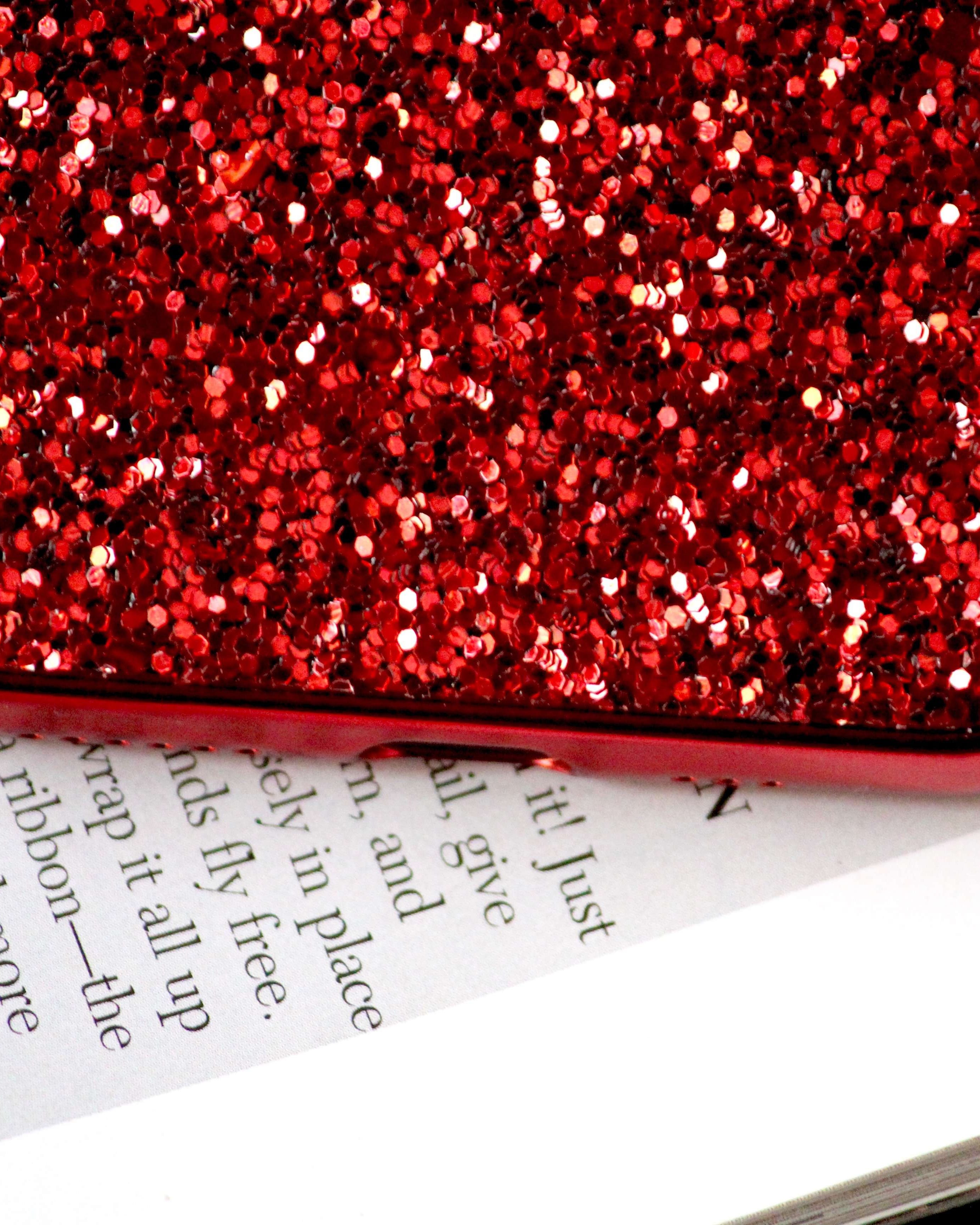 Red Glitter Case for iPhone XR Case