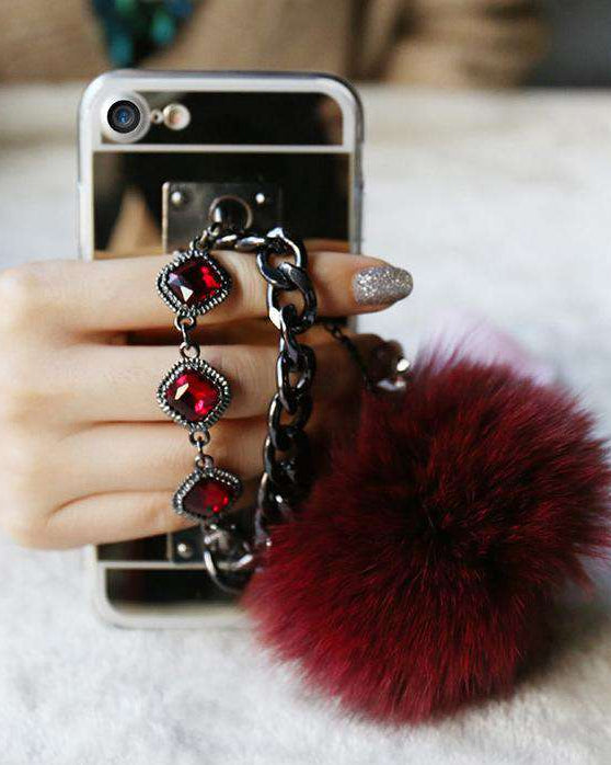 -iPhone X Case-iPhone XS / X-JustAndBest.comRed Rhinestone Bracelet Case for iPhone XS / X