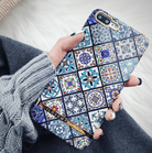 Retro Geometric Pattern Glossy Case