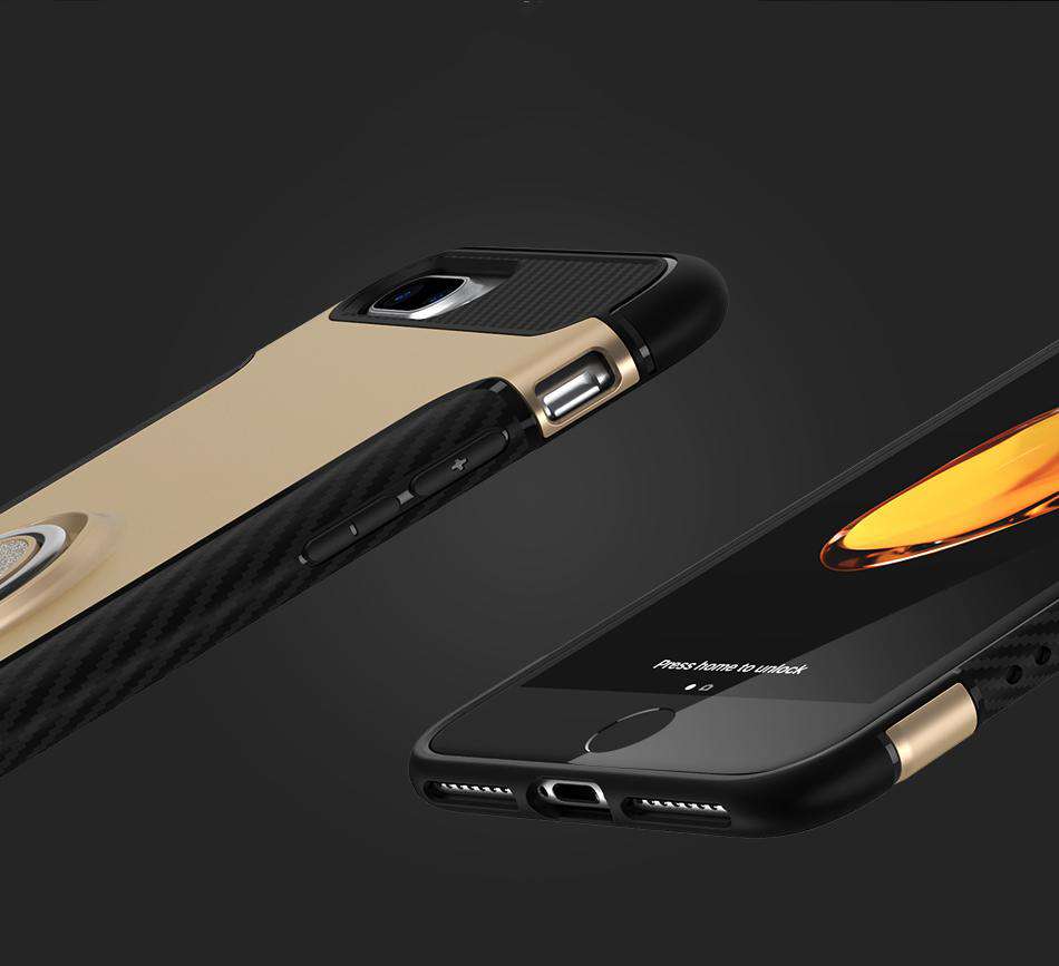 black Shockproof Hybrid iphone Case