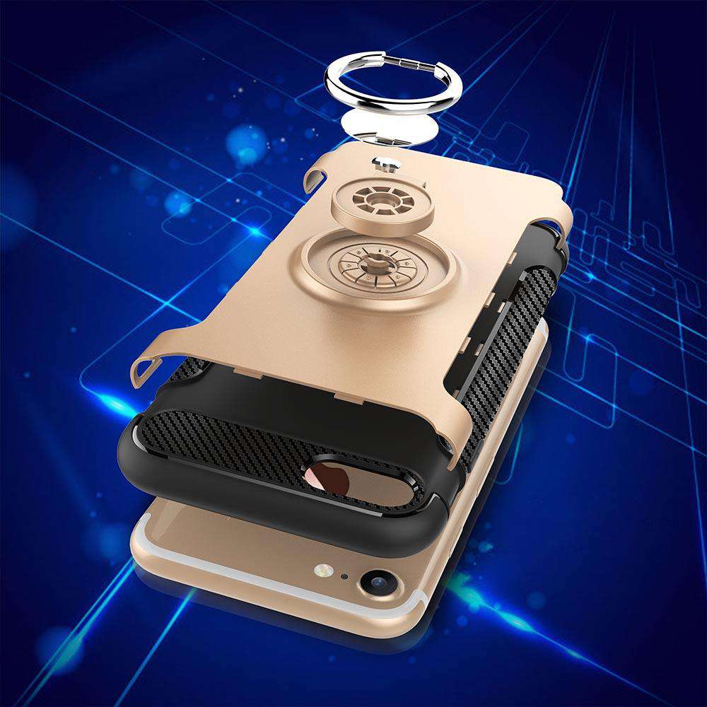 Ring Holder Car Stand Shockproof Hybrid Case – phone accessory by JustAndBest India