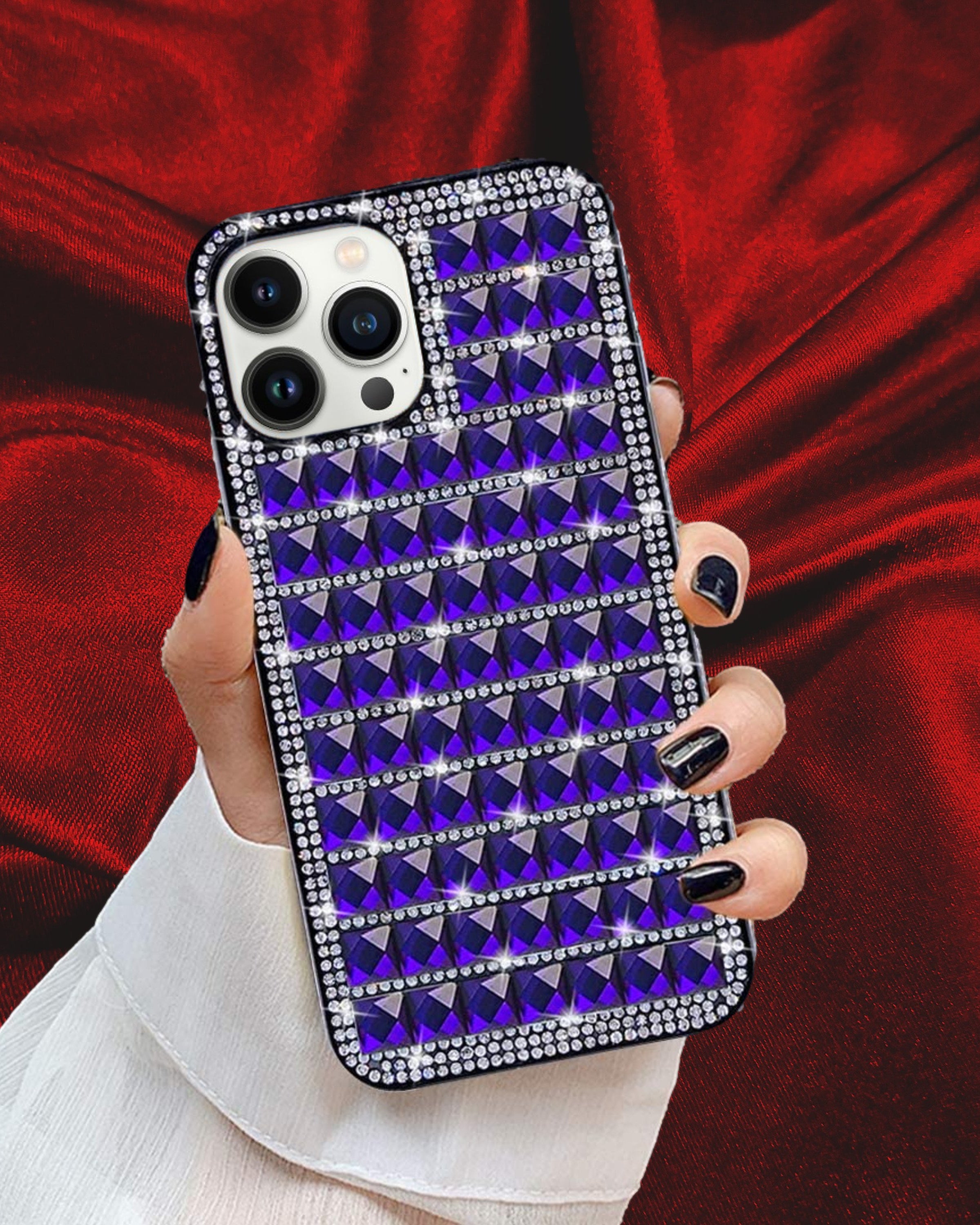 Royal Diamond Rhinestones Luxury Cover iPhone cover – JustAndBest India