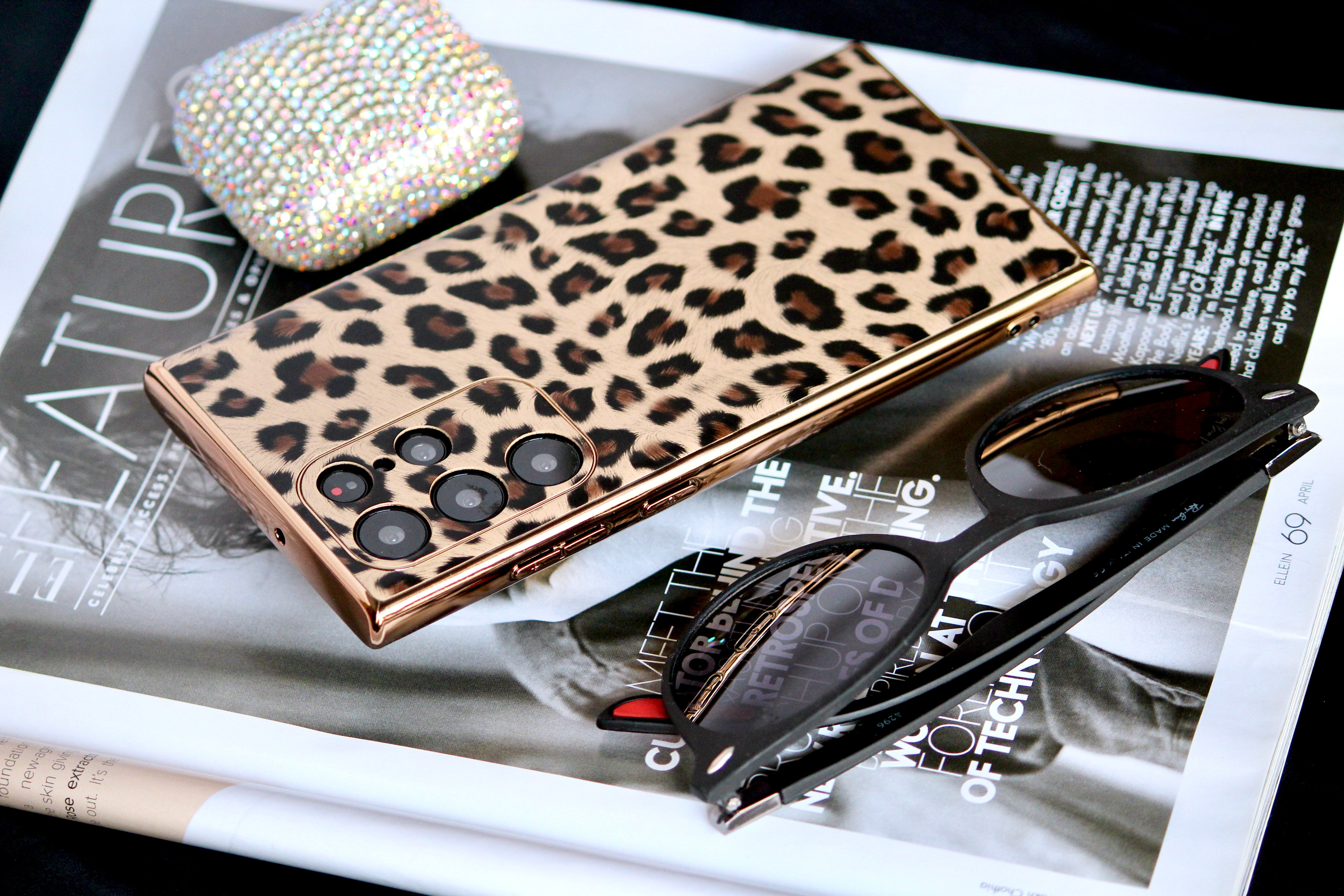 Leopard Print Gold Electroplated Luxury Cover iPhone cover – JustAndBest India