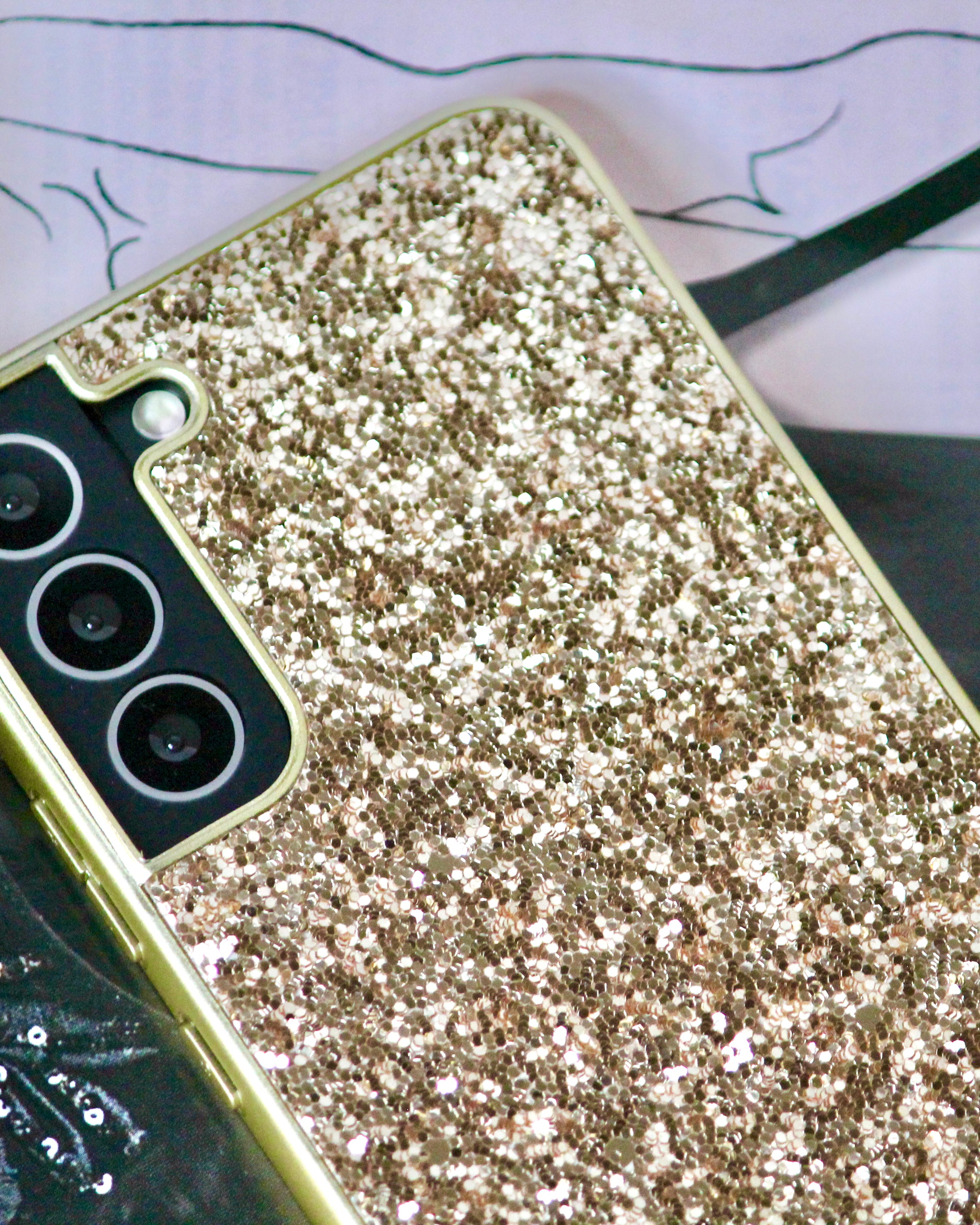 gold glitter cover in india