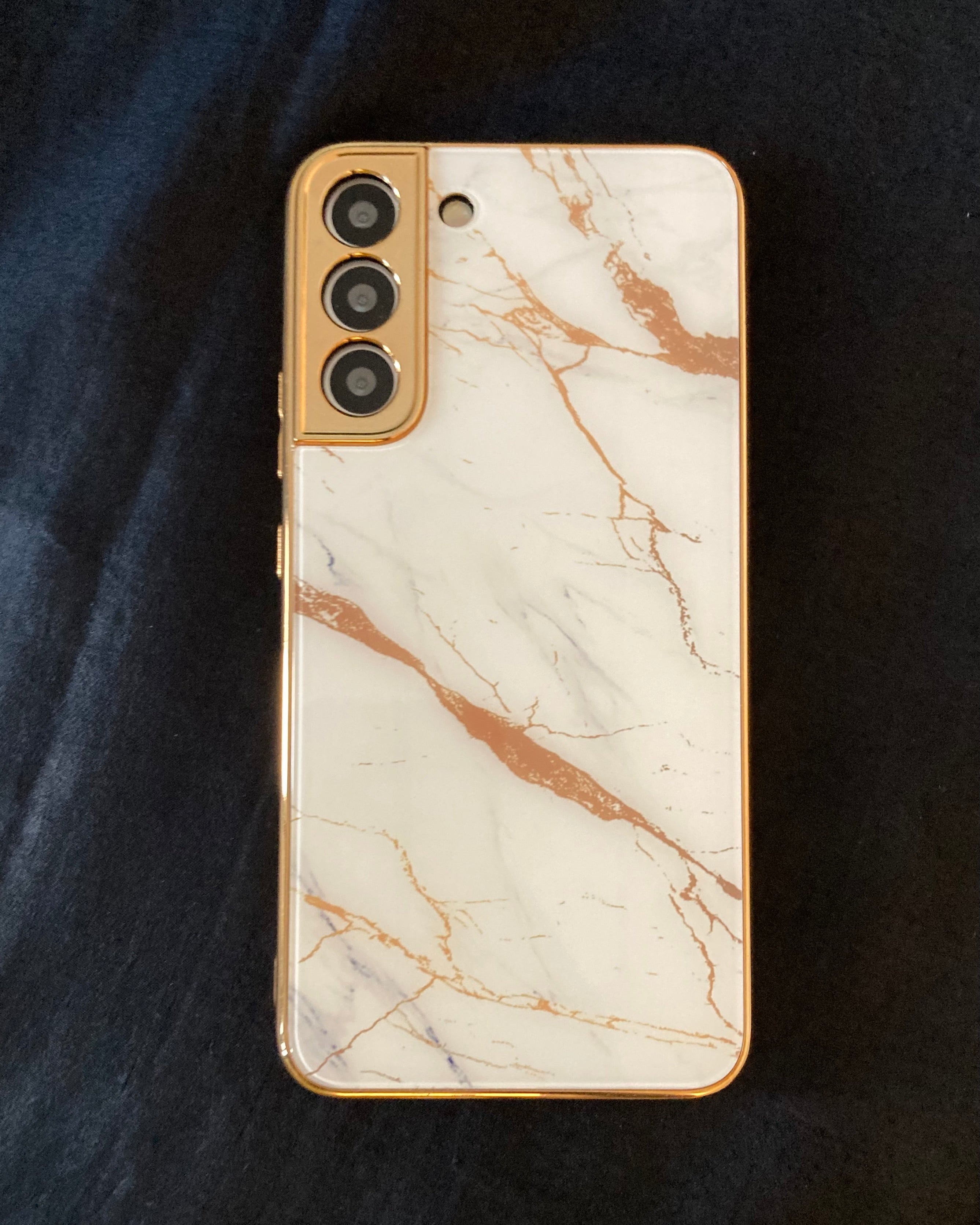 Gold Electroplated Marble Pattern Luxury Cover iPhone cover – JustAndBest India