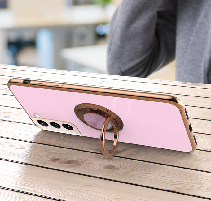 Purple Gold Electroplated Ring Holder Cover – phone accessory by JustAndBest India