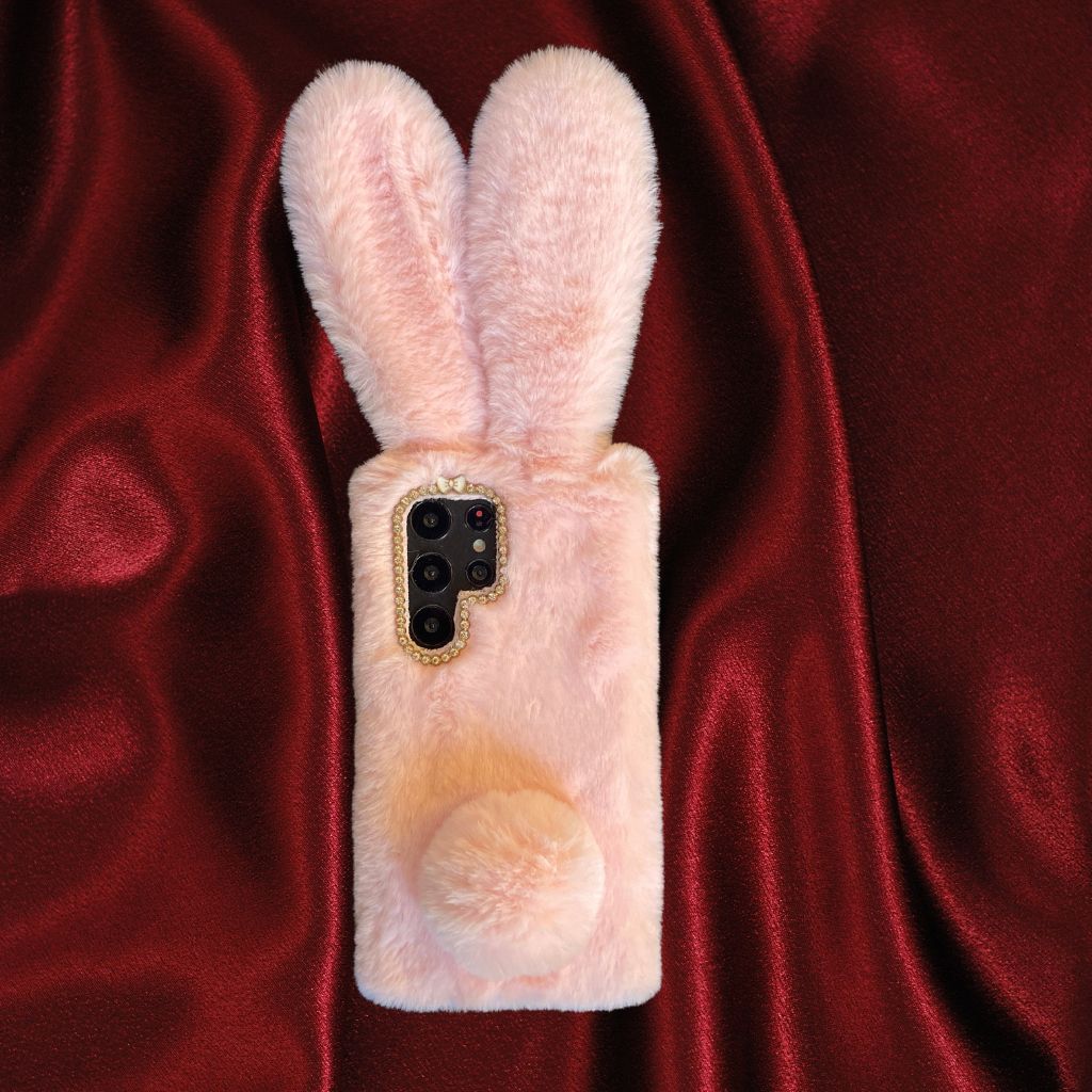 Bunny Rabbit Fur Plush Case iPhone cover – JustAndBest India