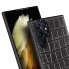 Croco Pattern Leather Cover for Samsung S21