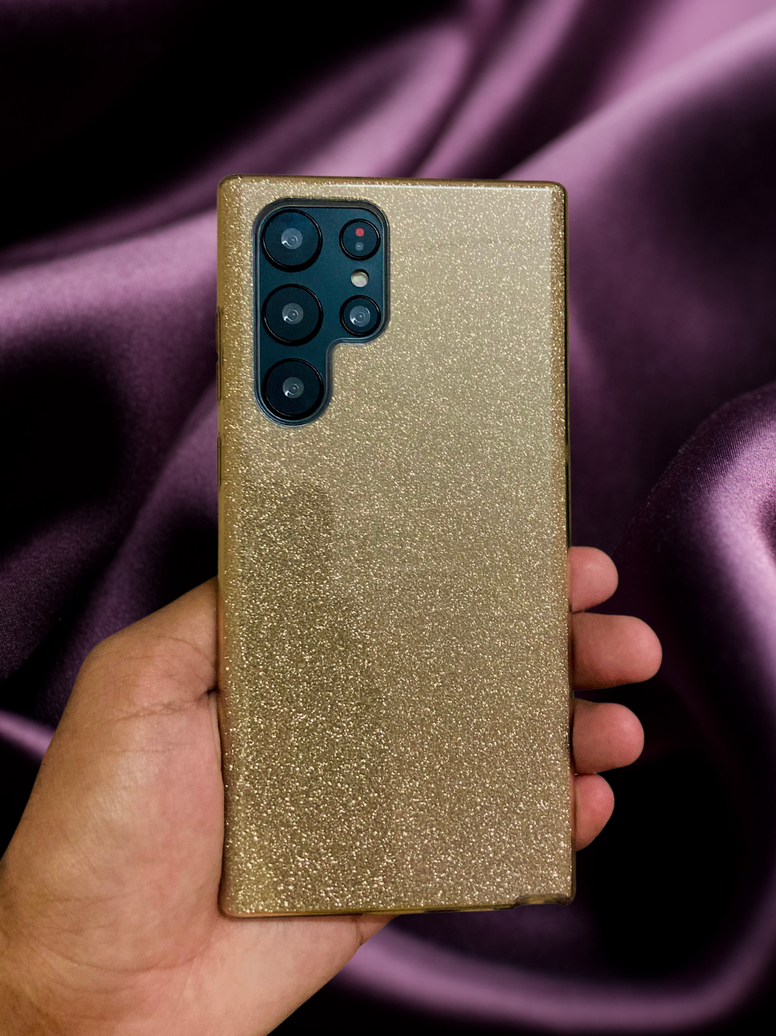 Bling Shining Gold Glitter Cover