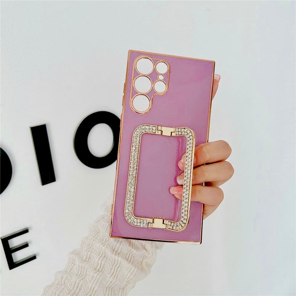 Diamond Rhinestones Gold Buckle Holder Cover – phone accessory by JustAndBest India
