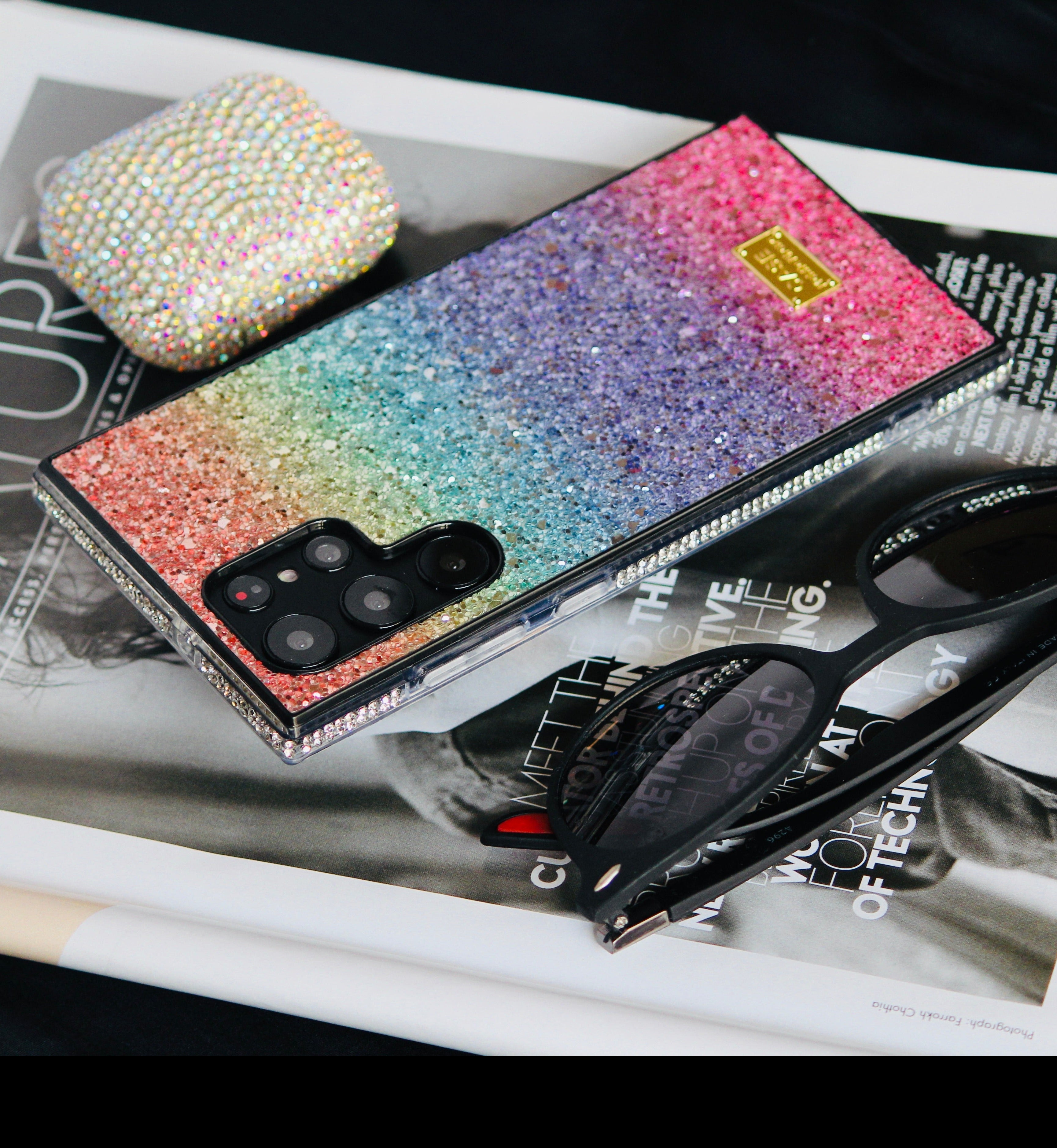 Rainbow Glitter Bling Diamonds Luxury Cover iPhone cover – JustAndBest India