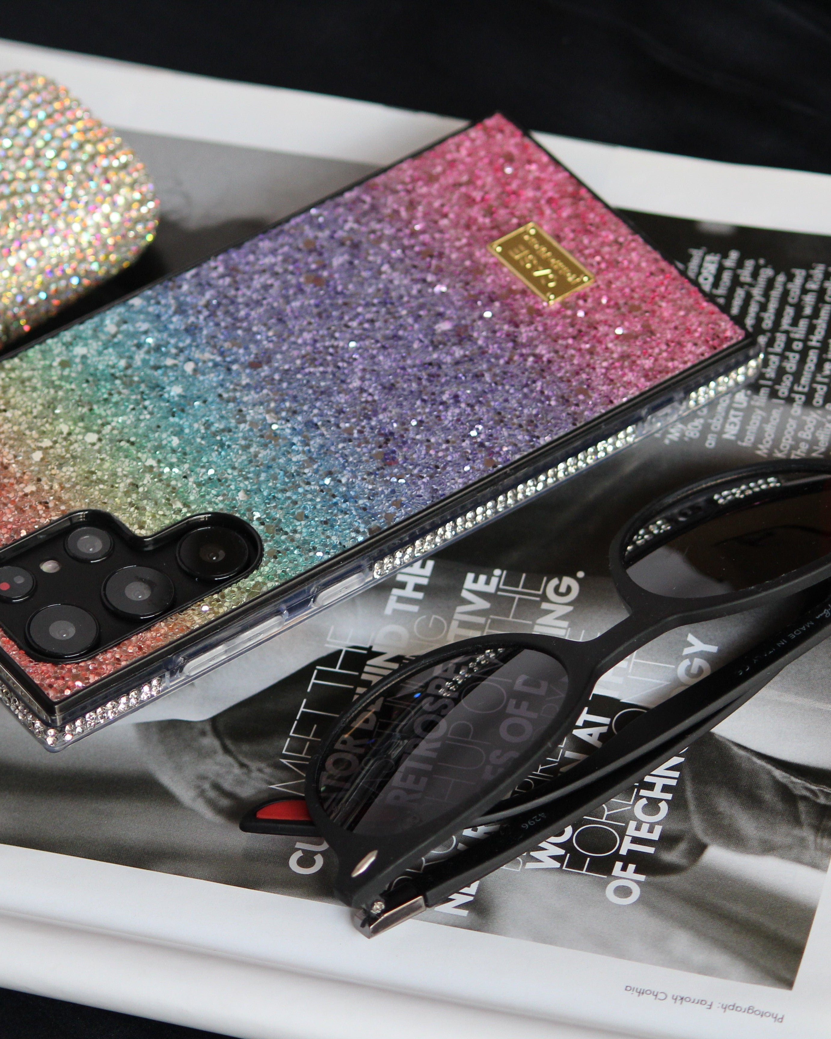 Bling Rainbow Glitter Diamonds Cover iPhone cover – JustAndBest India