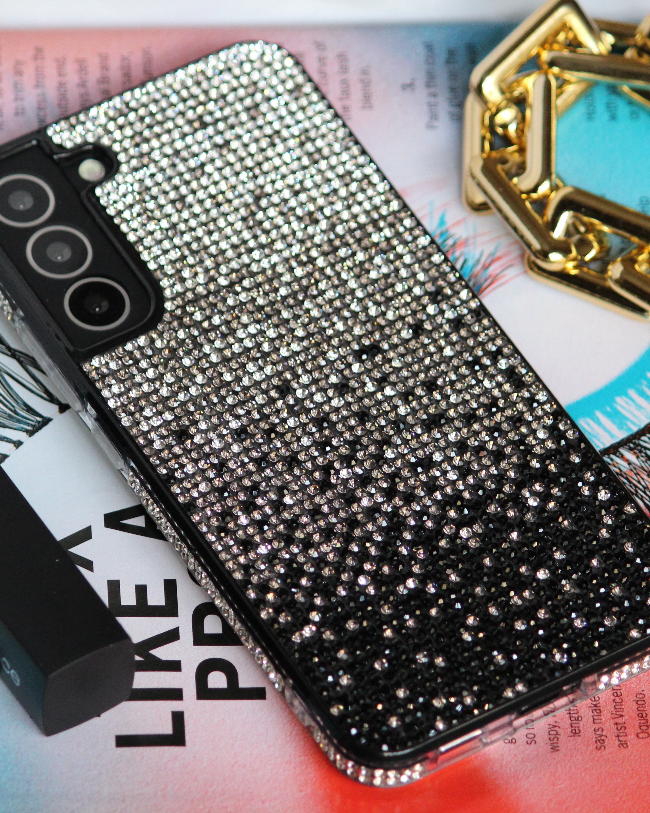 Bling Gradient Rhinestones Luxury Cover iPhone cover – JustAndBest India