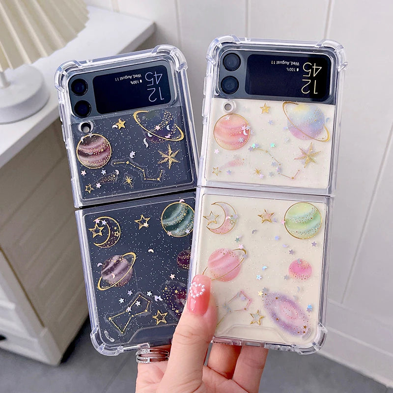 Cute Stars Transparent Shockproof Case iPhone cover – JustAndBest India