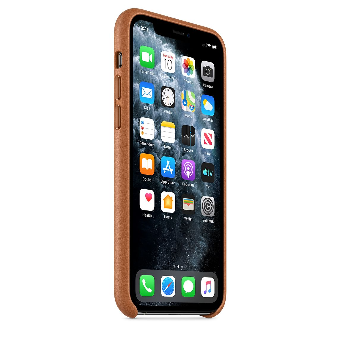 Premium Leather Cover - Saddle Brown iPhone cover – JustAndBest India