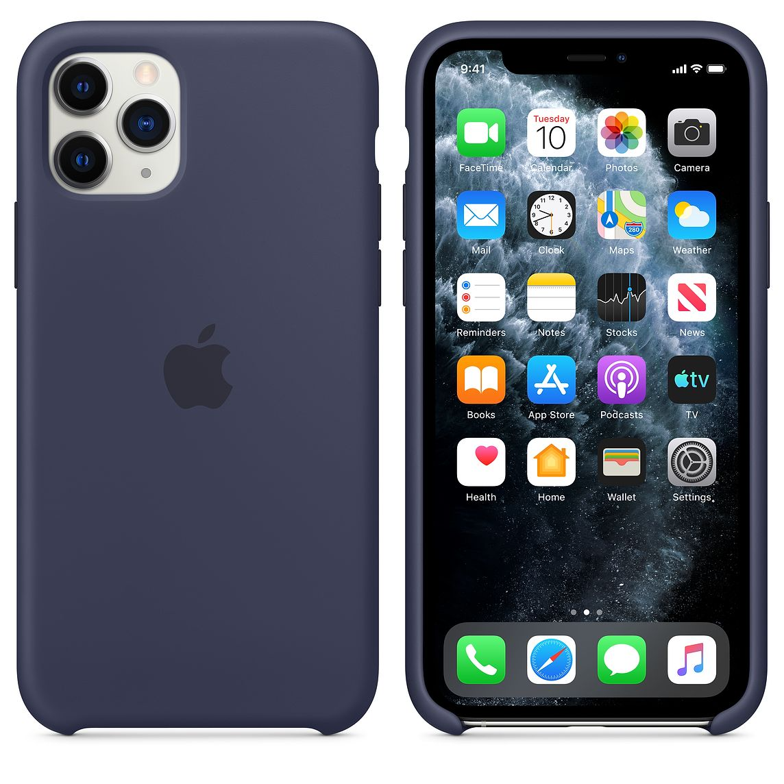 Midnight Blue Premium Silicone Cover iPhone cover – JustAndBest India