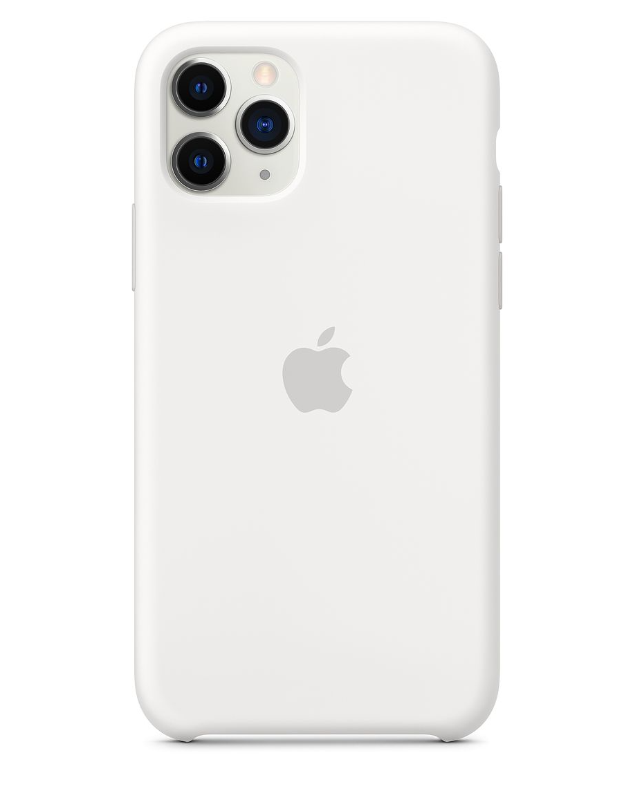 white silicon cover for iphone 11