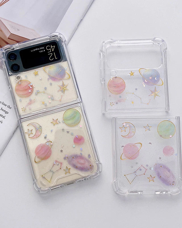 Cute Stars Transparent Shockproof Case