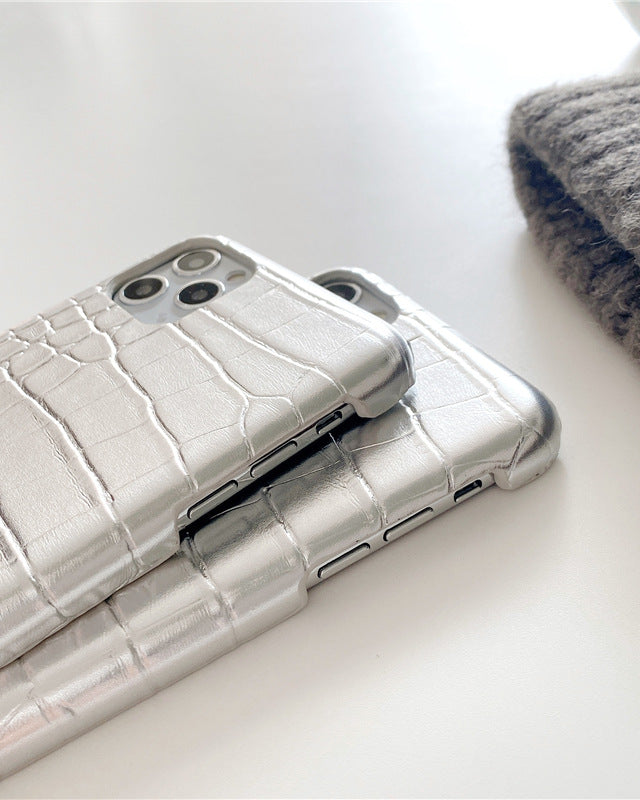 Genuine crocodile leather iphone cover