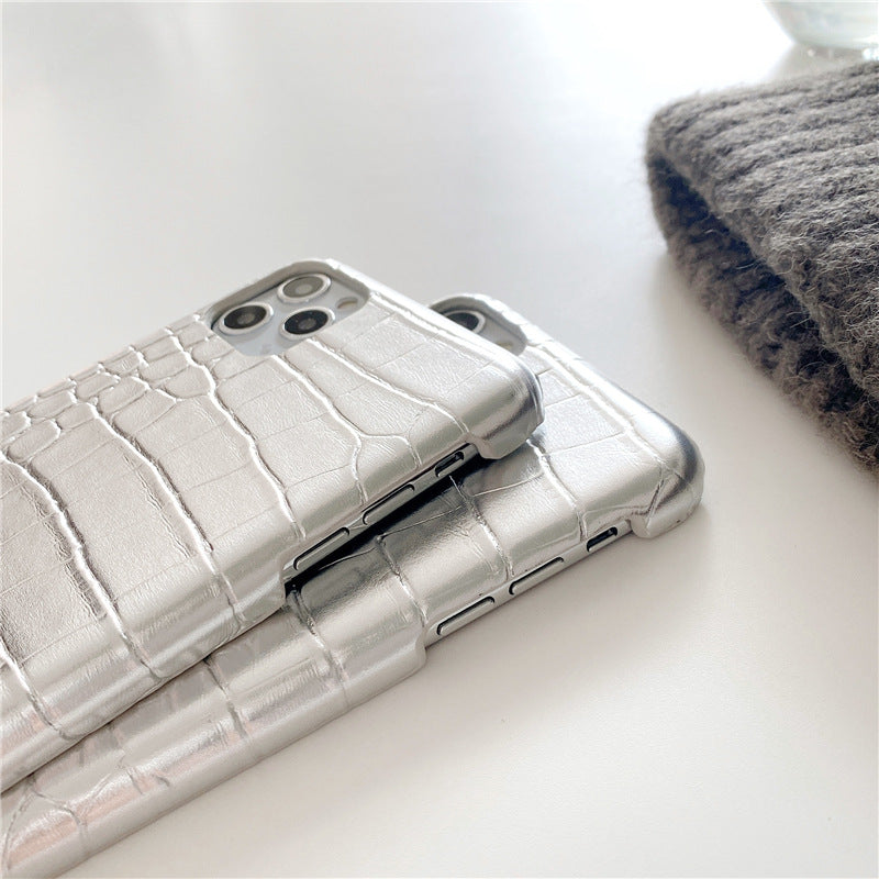 Genuine crocodile leather iphone cover