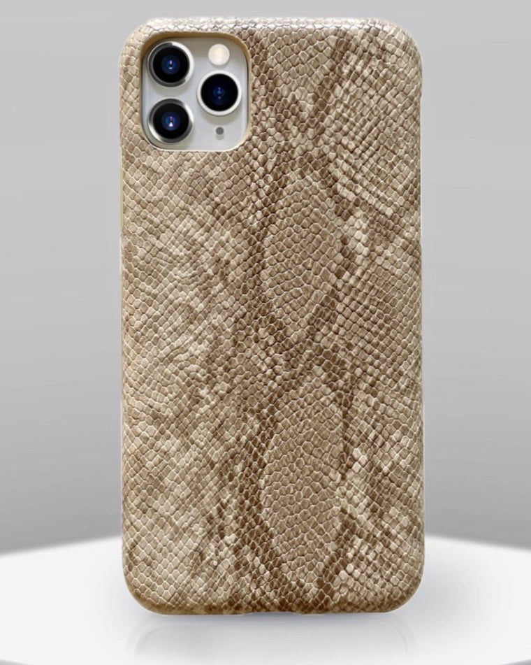 Python Pattern Leather Case