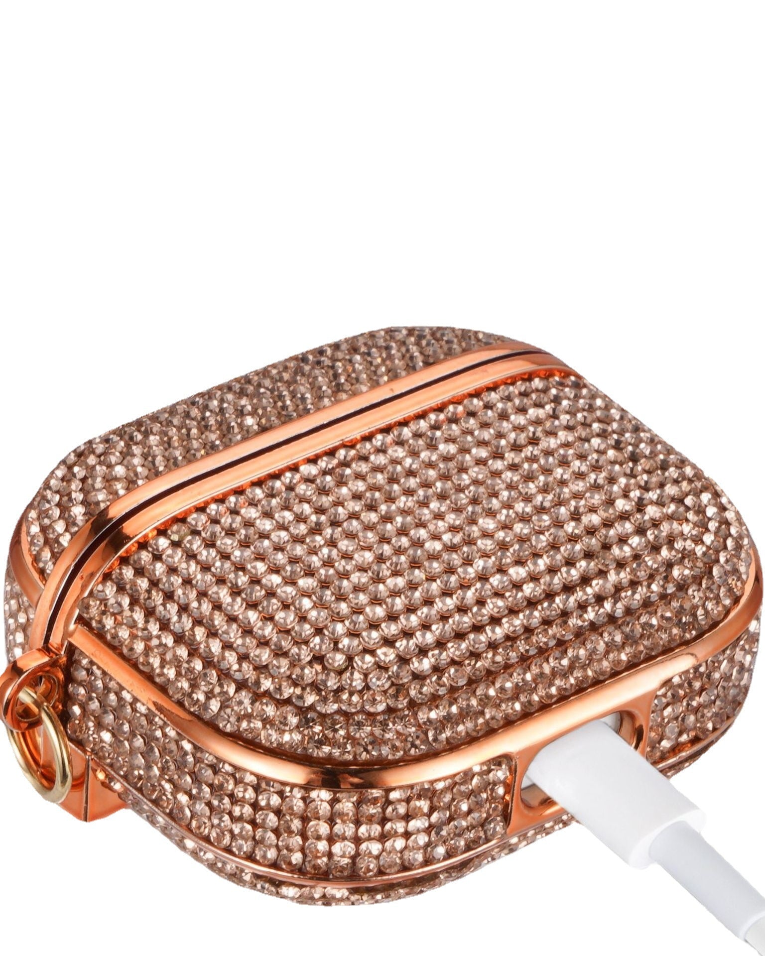 Champagne Gold Diamond Rhinestones Luxury AirPods Cover