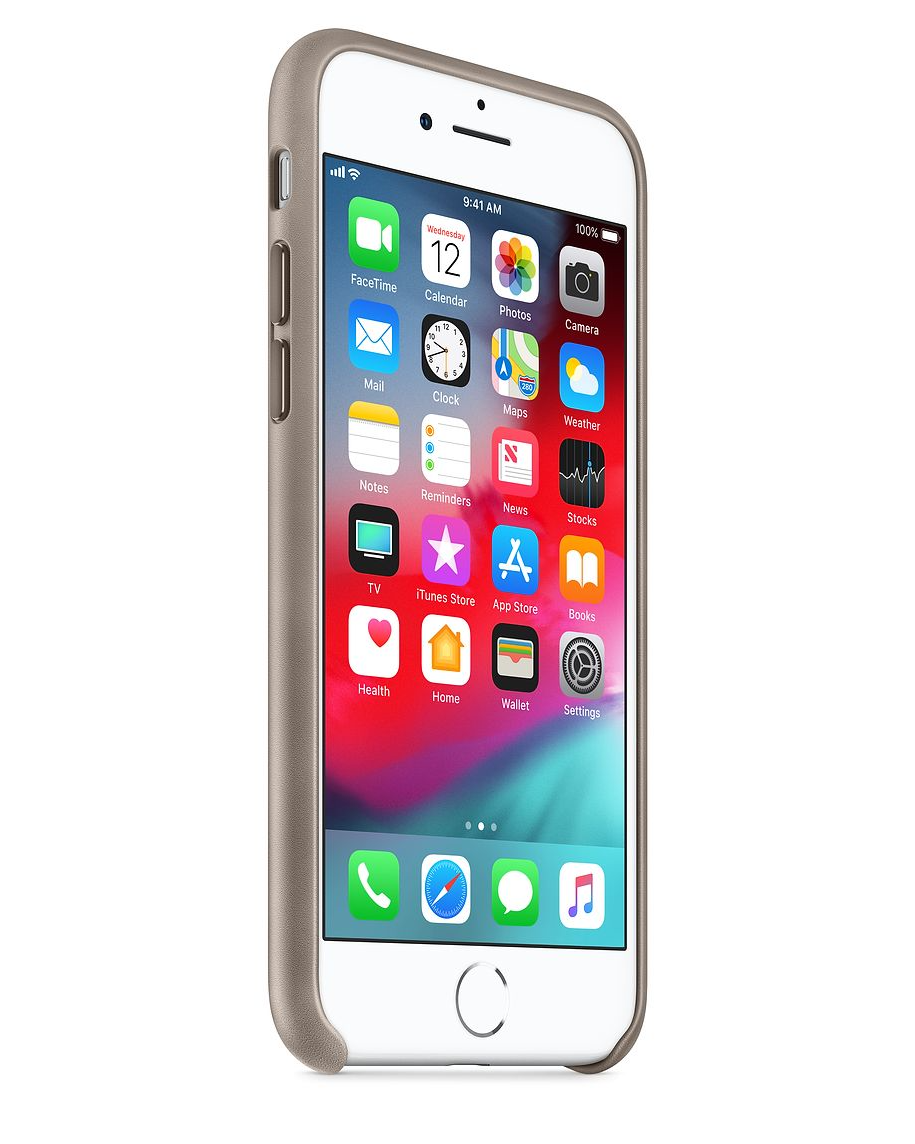 Taupe Leather iphone Cover