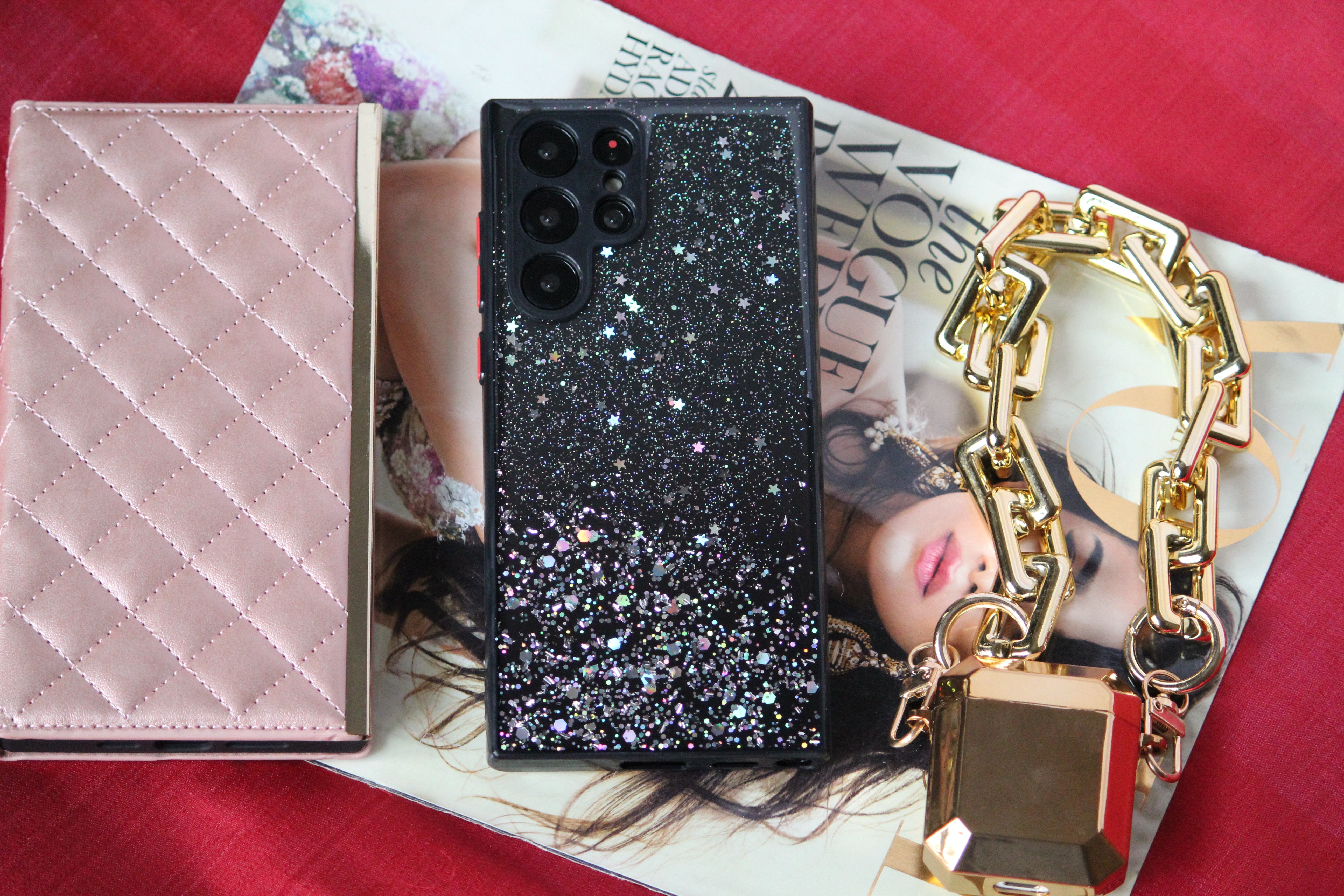 Glitter Stars Transparent Cover iPhone cover – JustAndBest India