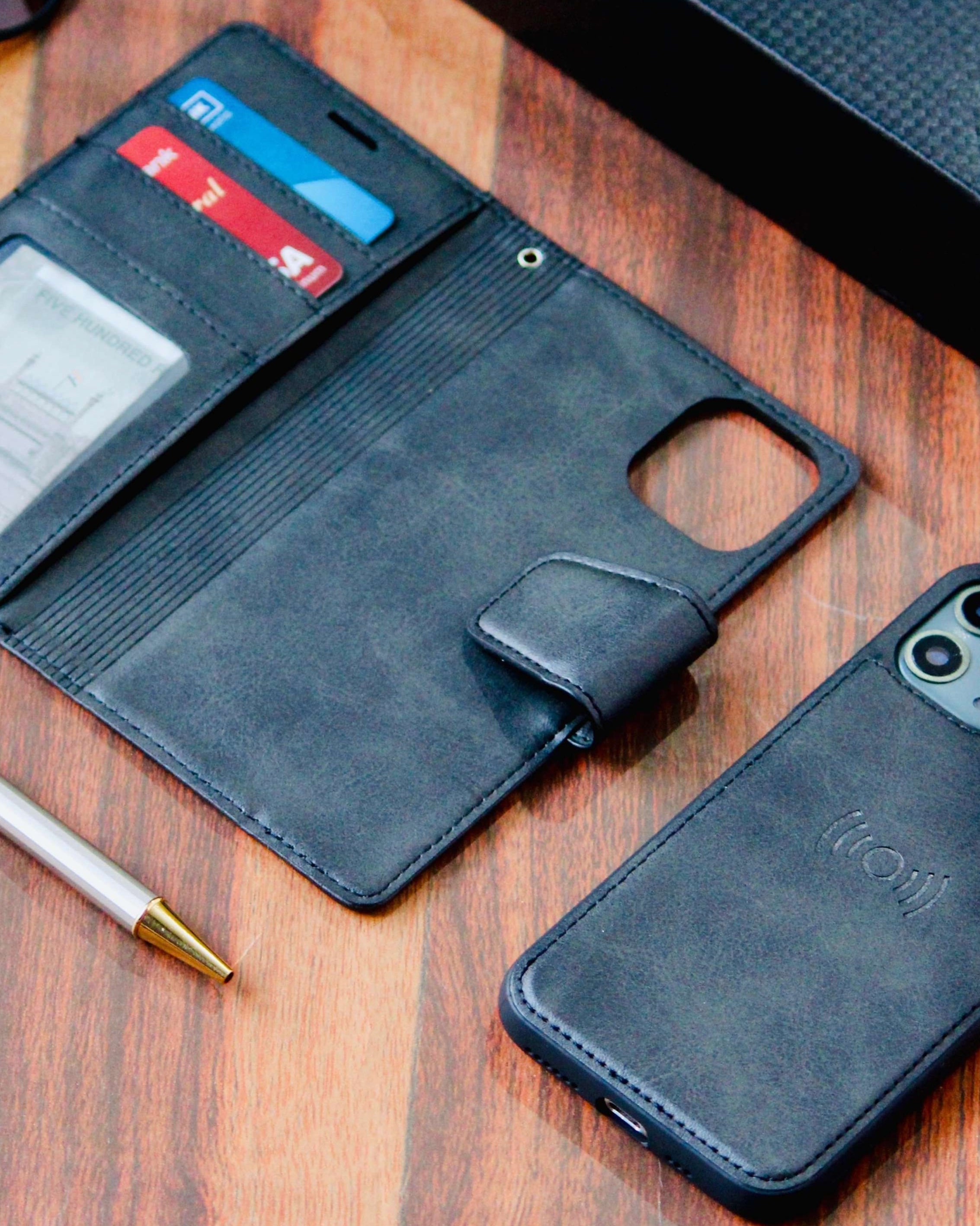 Wallet Style Leather Cover for iPhone 12