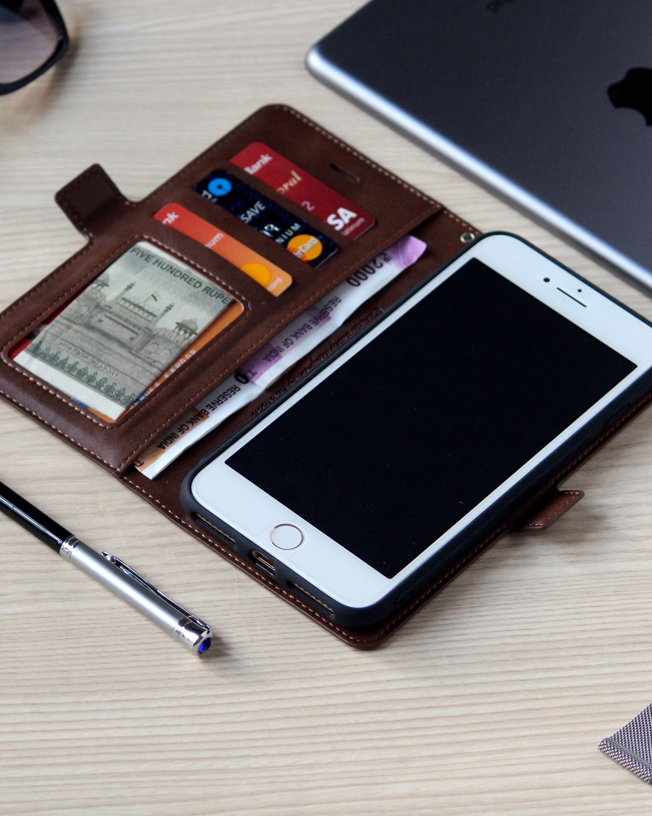 Leather Wallet iPhone 7 Case