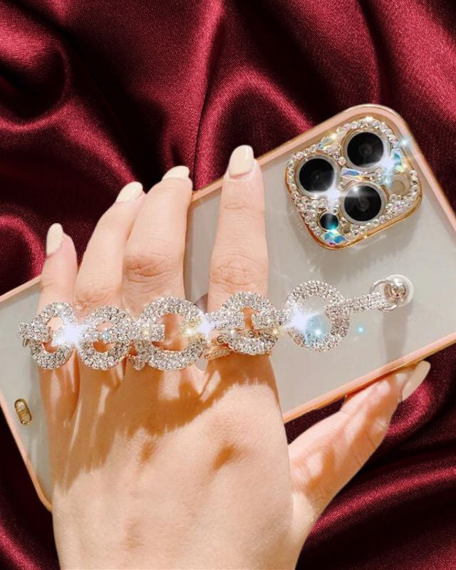 Bling Diamond Rhinestones Bracelet Cover for iphone 14