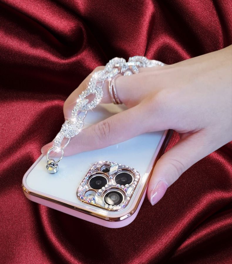 Bling Diamond Rhinestones Bracelet Cover iPhone cover – JustAndBest India