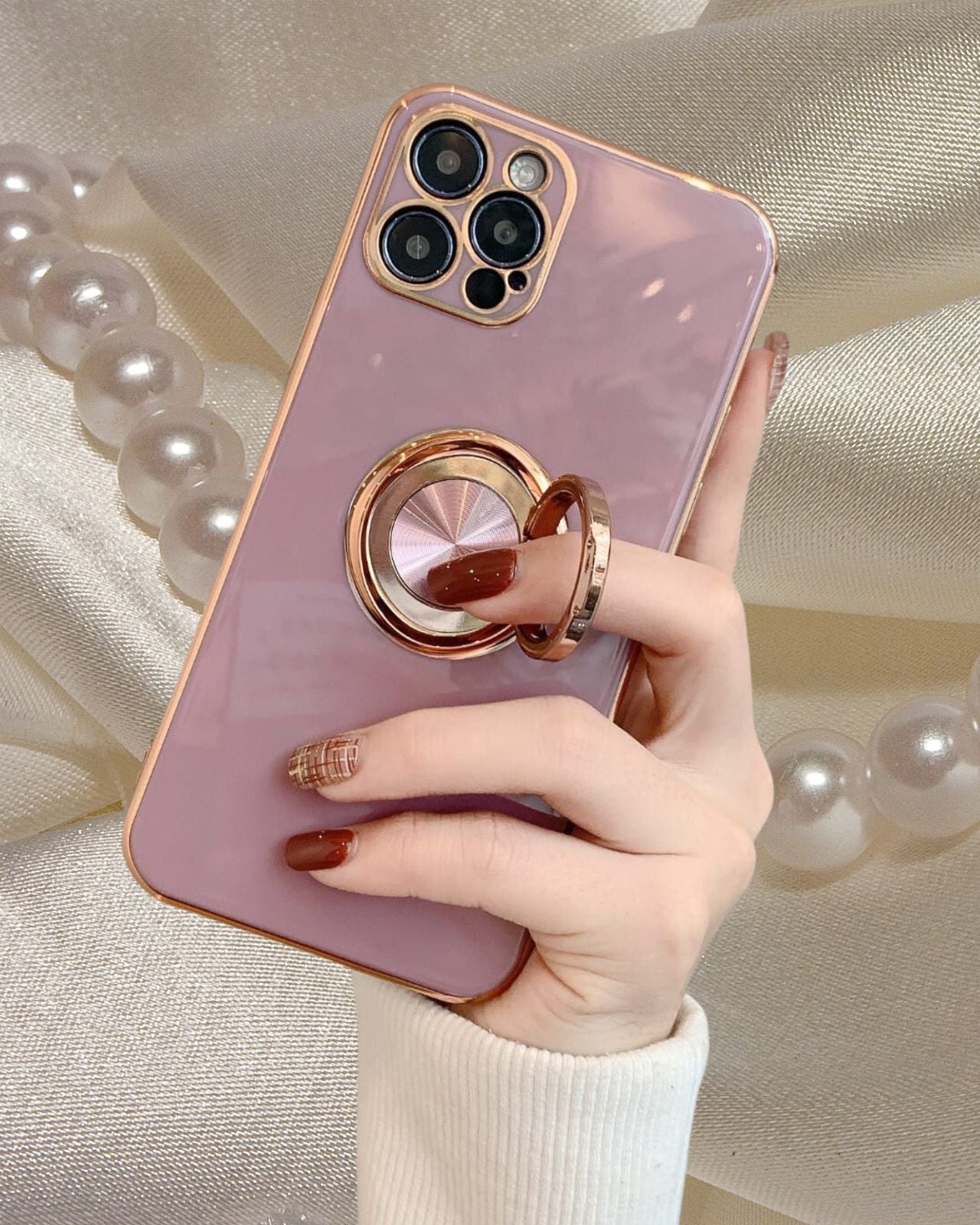 Gold Electroplated Ring Holder Cover
