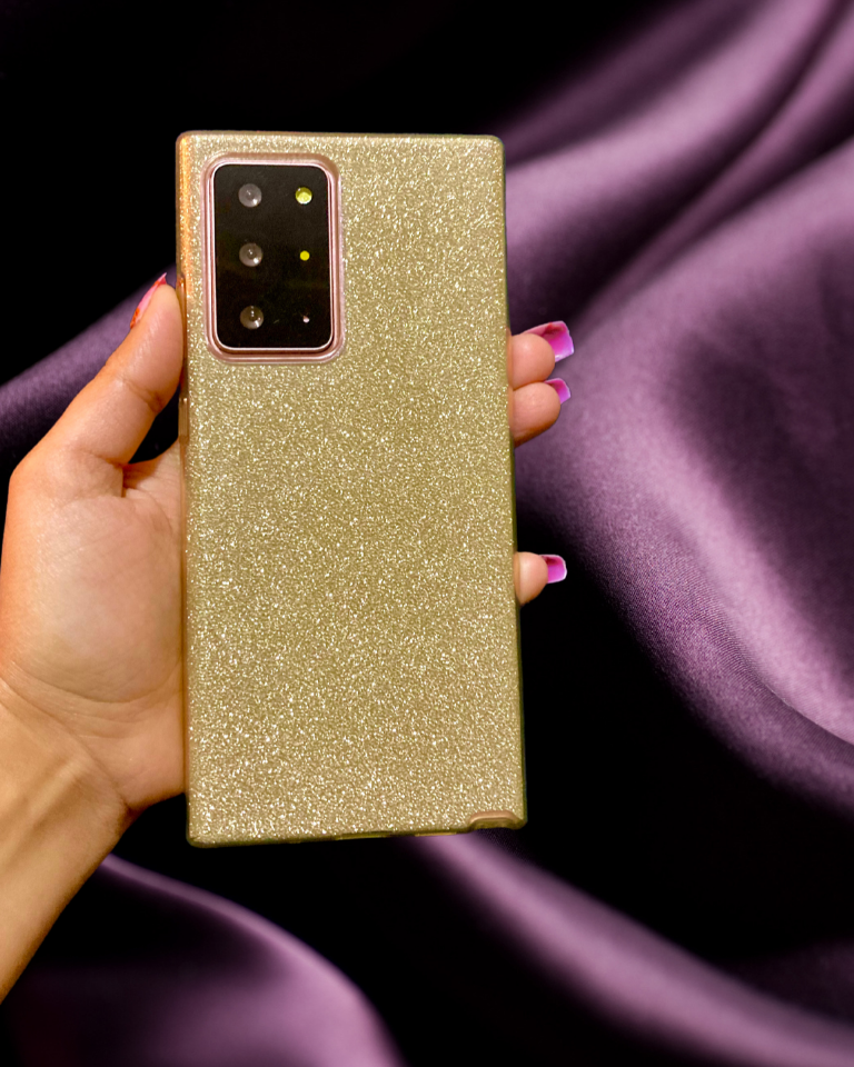Gold Glitter Bling Cover for Samsung Galaxy Note 20