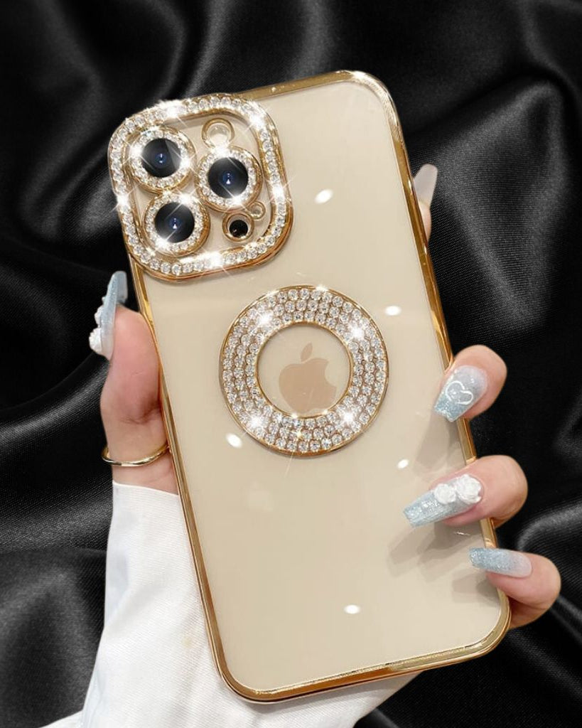 Gold Electroplated Diamond Rhinestones Luxury Cover