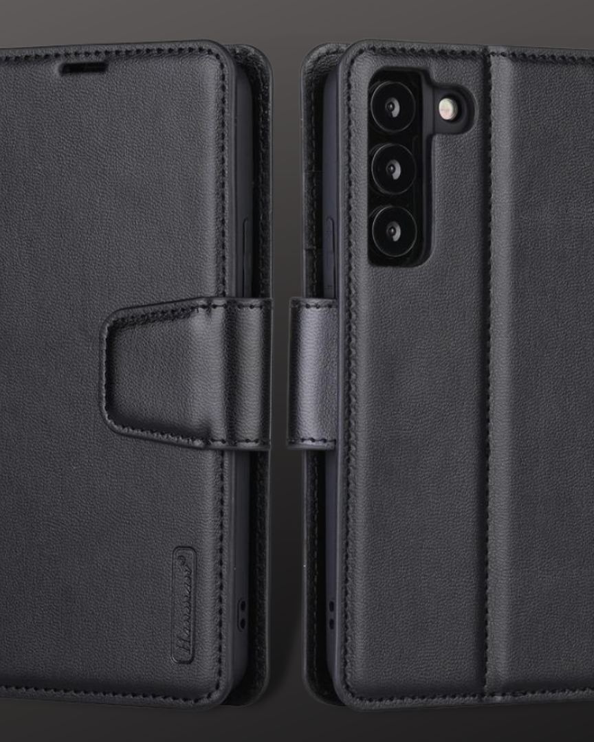 Two-In-One Wallet Style Premium Leather Luxury Flip Cover iPhone cover – JustAndBest India