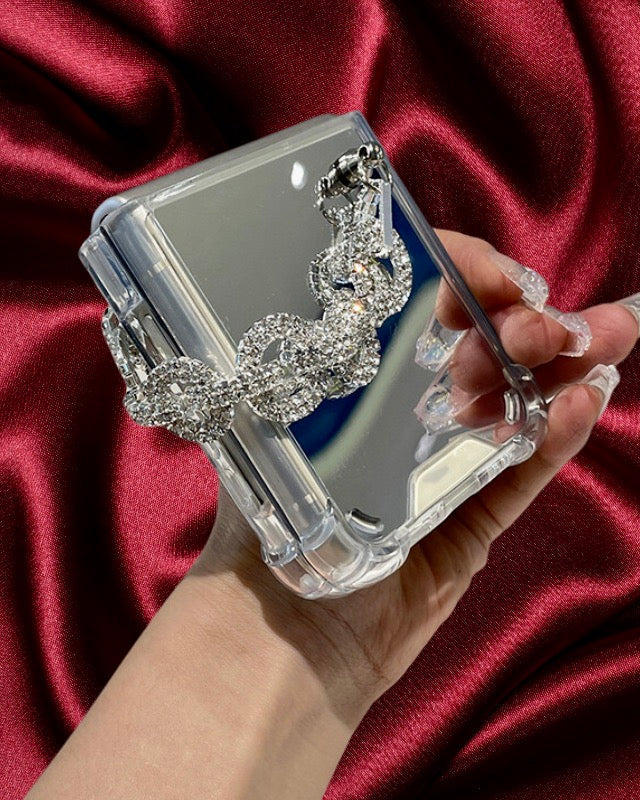 Bling Diamond Rhinestones Luxury Bracelet Cover for Samsung Z Flip 4