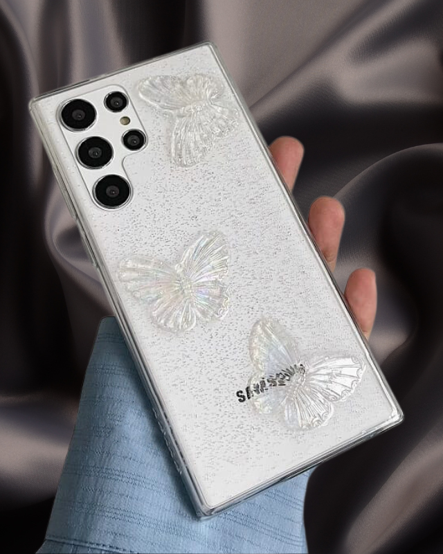 Cute 3D Butterflies Transparent Cover iPhone cover – JustAndBest India