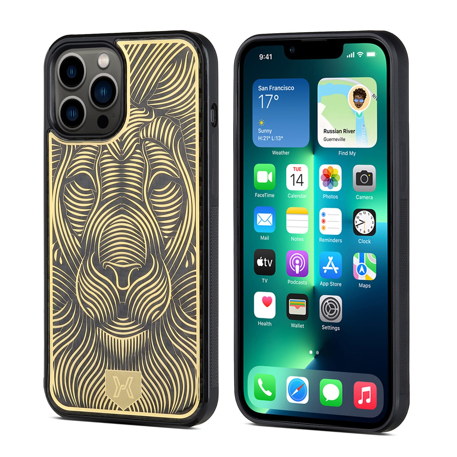 Royal 3D Golden Lion Shockproof Cover iPhone cover – JustAndBest India