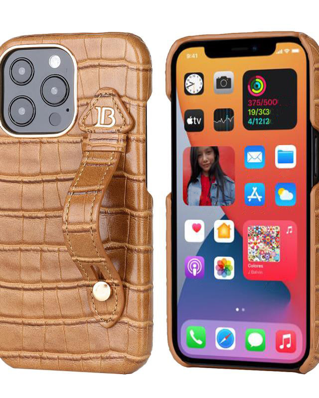Premium leather cover for iPhone