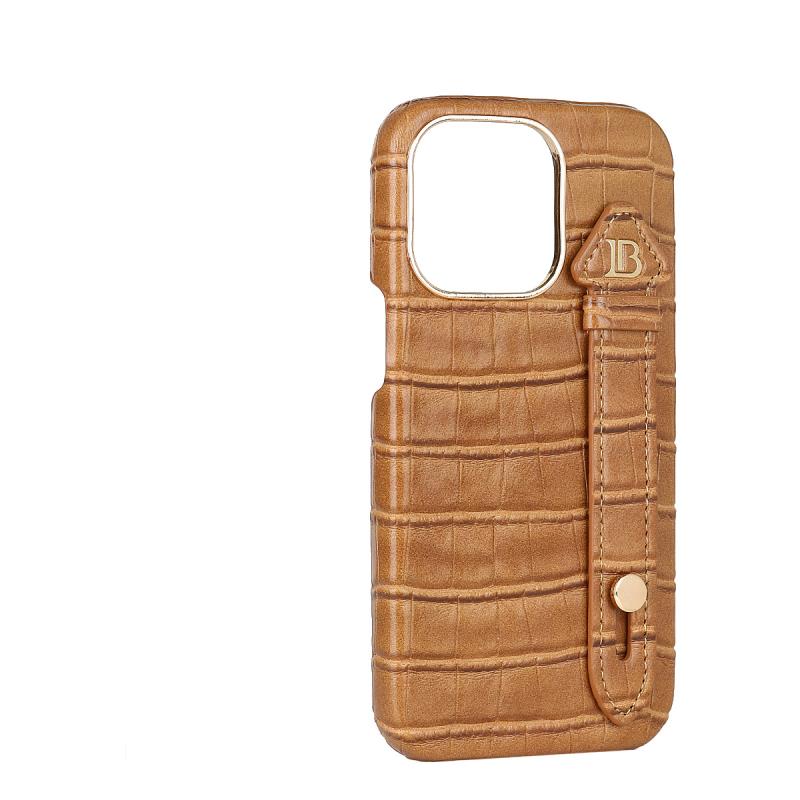 Brown Croco Pattern Leather Luxury Case iPhone cover – JustAndBest India