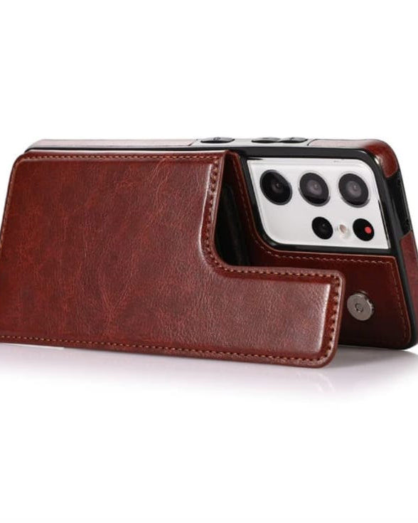 Wallet Style Leather Case for Samsung S21