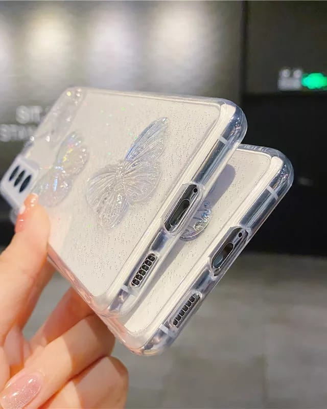 Cute 3D Butterflies Transparent Cover iPhone cover – JustAndBest India