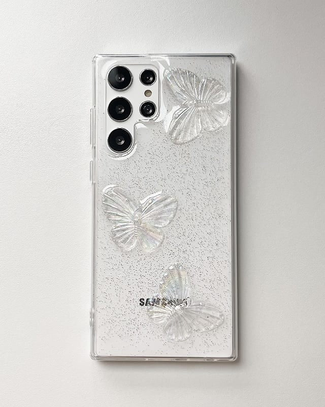Cute 3D Butterflies Transparent Cover iPhone cover – JustAndBest India